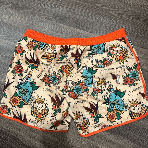 Colorful Tattoo Graphic Swim Shorts - Picture 3 of 3